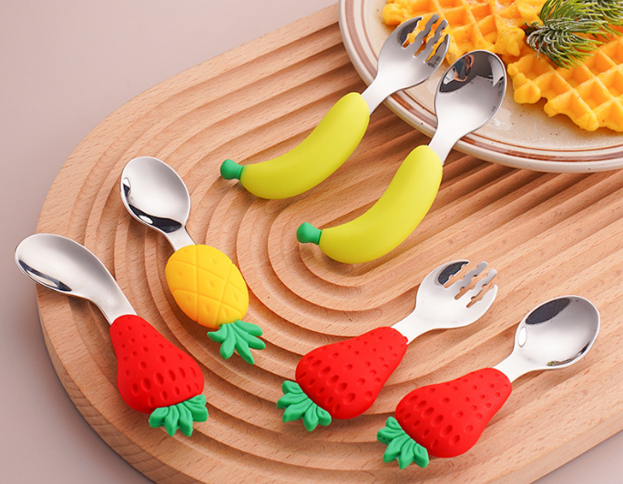kids dining collapsible baby silicone bowl plate suction cup bib with spoon